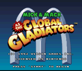 Screenshot Thumbnail / Media File 1 for Mick & Mack as the Global Gladiators (USA) (Proto) [71AB]